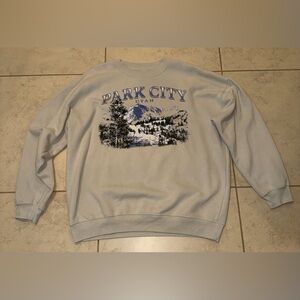 State of Mine Park City Utah Oversized Graphic Sweatshirt - XL